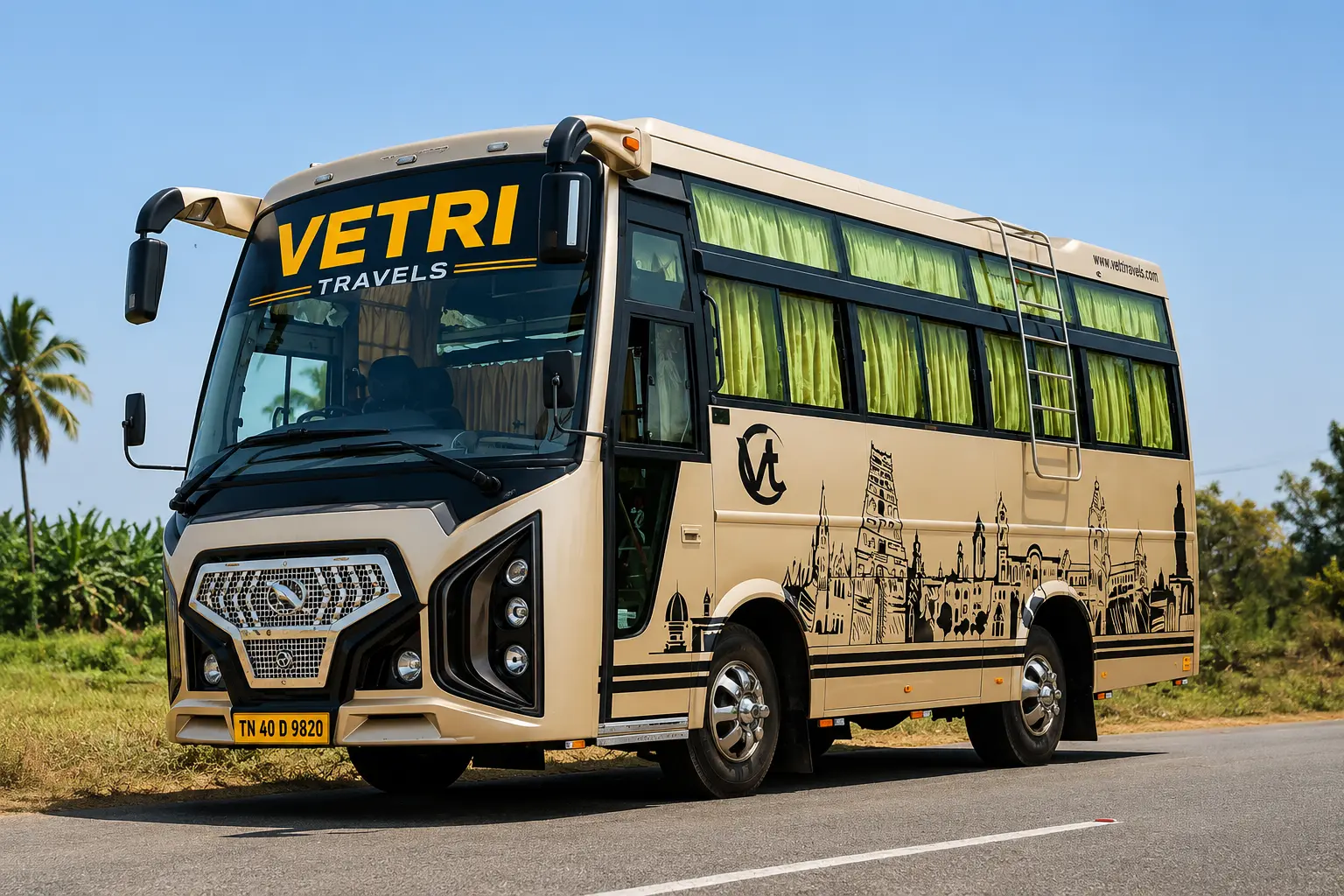 22 Seater Coach Bus - Group Travel Devakottai Karaikudi