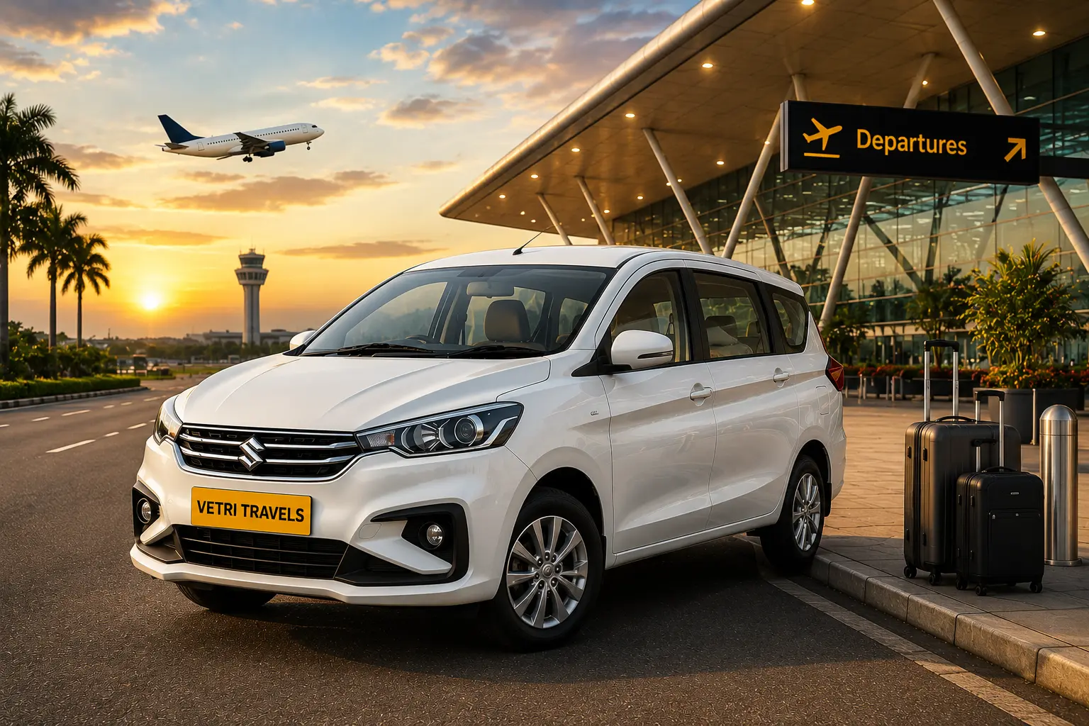 Airport Taxi Transfer - Chennai Trichy Madurai Airport Pickup from Devakottai